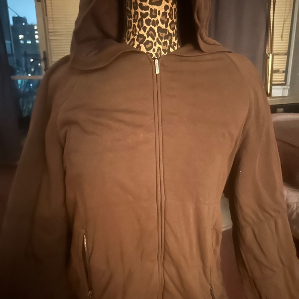 Philosophy Brown Zip Up Jacket - Picture 12 of 14